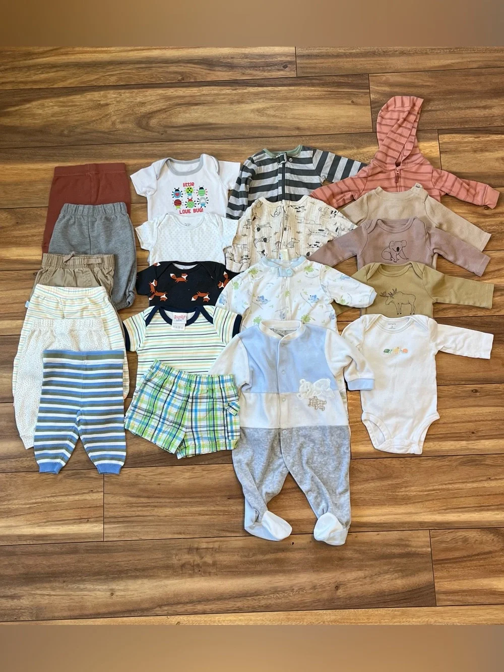 Sweet baby boy 3-6m LOT20pcs infant clothing bundle pants jacket bodysuits